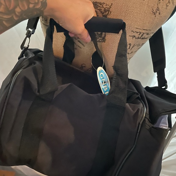 GNBI Bags Gnbi Black Duffel Bag New Nwt Zipper Strap Travel Sports